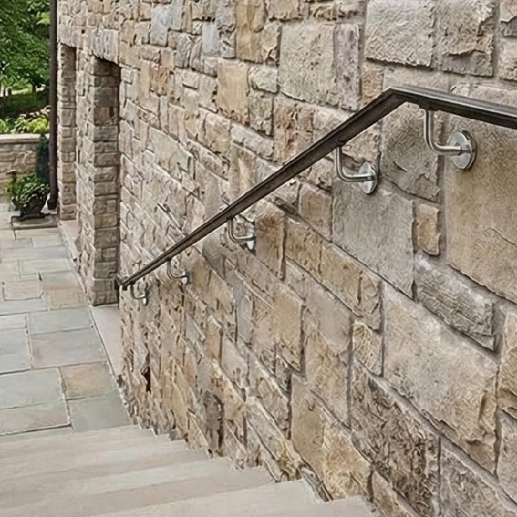 6 Stück Wandmontierter Treppenhalter Edelstahl Treppengeländerhalterung Wandmontierte Hardware-Zubehörteile
