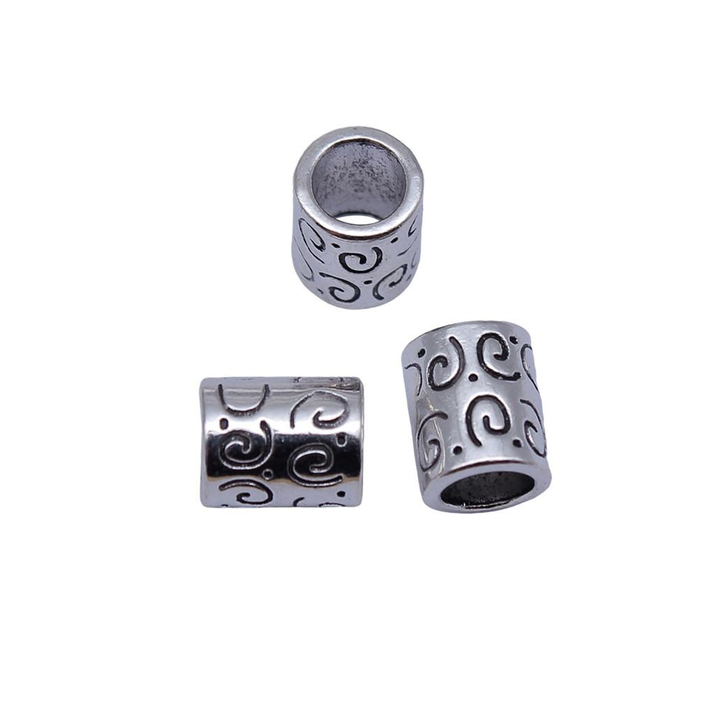 Tribal Pattern Tube Beads Charms Braided Spacer Beading For Jewelry Materials