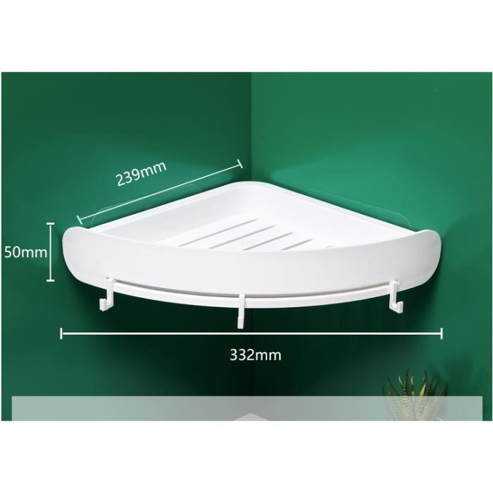 Wall Shelf - Corner Shelf - White - Drill-Free - Easy To Install