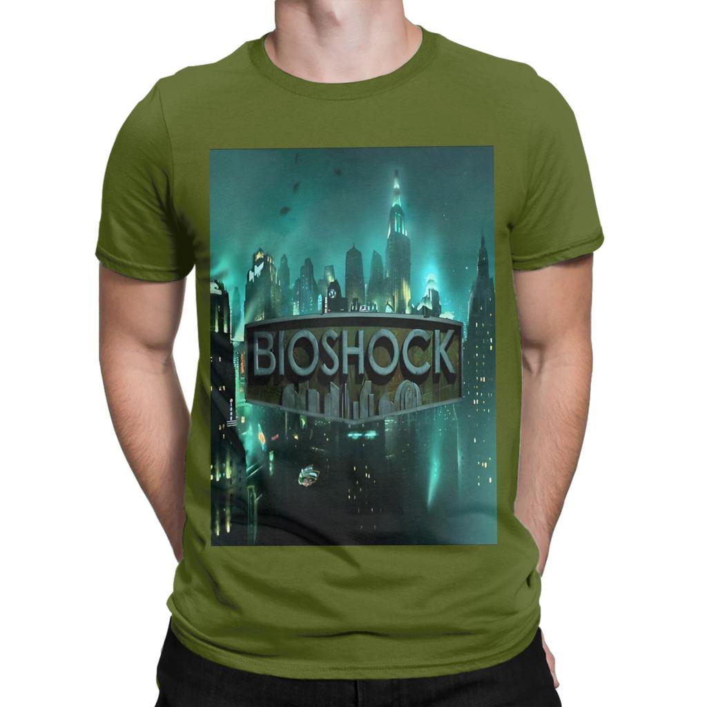 Bbioshock Rapture Logo Neuheit 100% Baumwolle T-Shirt Bbioshock T-Shirts Oberteile Für Unisex
