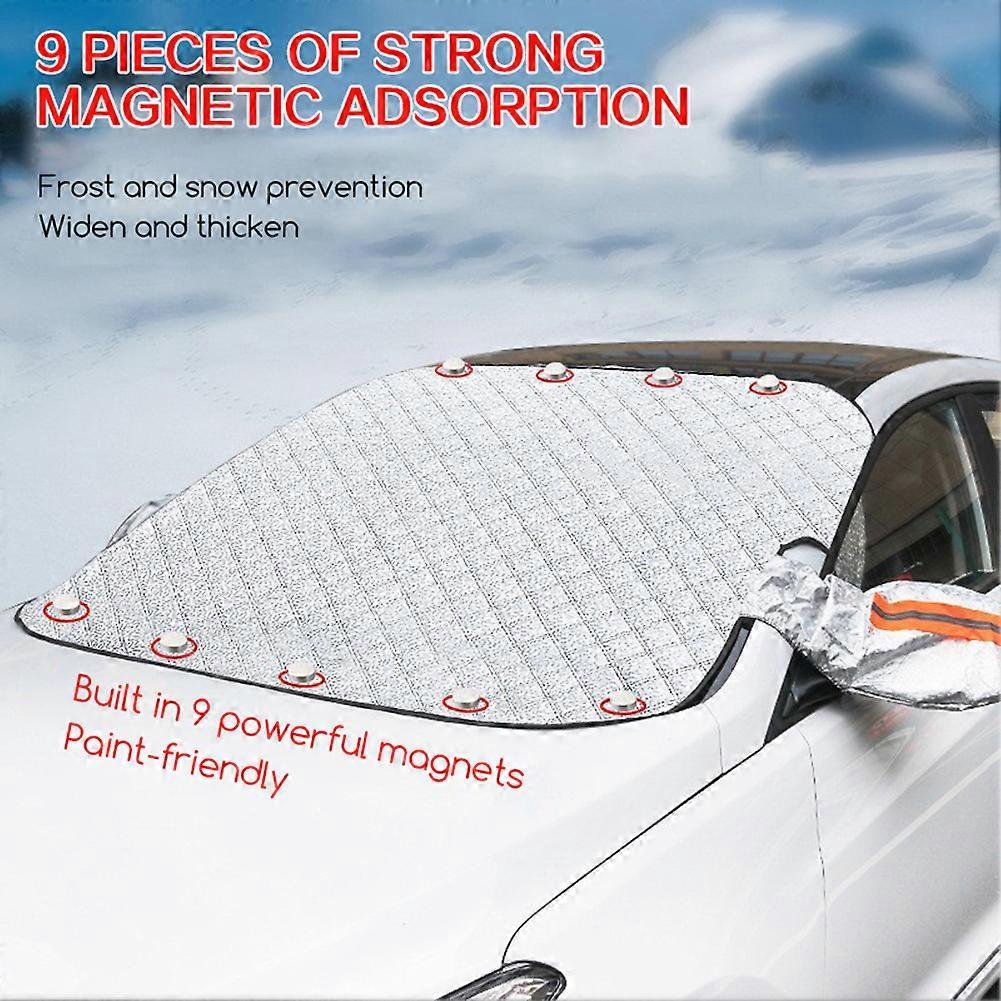 Magnetic Car Windscreen Snow Covers, All-Season Windshield Protector Cover Frost Ice Snow UV Protection