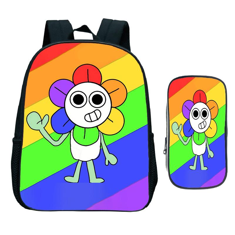 2 szt. Plecak przedszkolny Dandy's World Plecak szkolny z kreskówką dla dzieci do przedszkola dla małych dzieci, artykuły szkolne, torby dla niemowląt