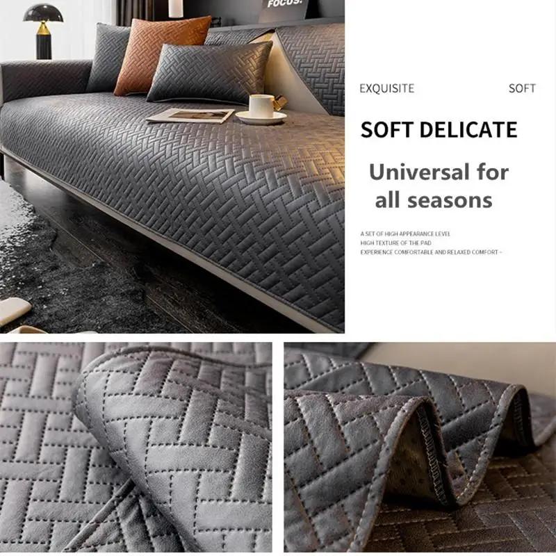 Neue Technologie Stoff Stoff Leder Sofa Matte Licht Luxus Wasserdichte Couch Kissen Moderne Alle-saison Universal Schutzhülle