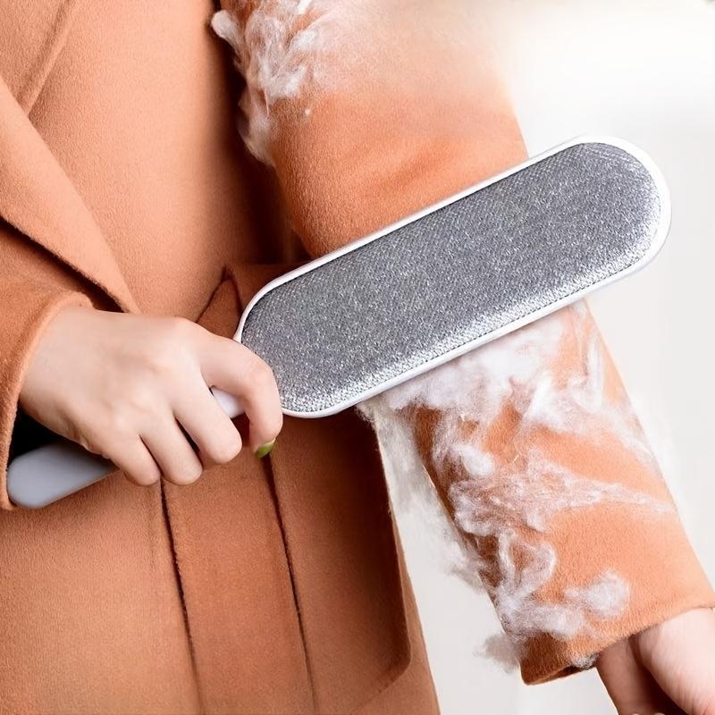 Reusable Lint Remover, Dual-Sided Pet Hair And Dust Brush, Manual Electrostatic Cleaning Tool, Durable Polypropylene, With No Electricity Needed