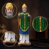Figure Saint Statue Handmade Art Crafts Character Sculpture Resin Figurine for Table Bookcase Home