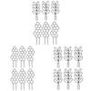 6Pcs Trellis for Potted Plant Garden Trellis for Climbing Plant Stackable Plant Trellis Indoor Plastic Potted Plant