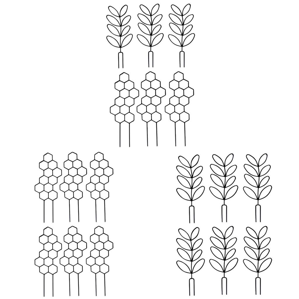 6Pcs Trellis for Potted Plant Garden Trellis for Climbing Plant Stackable Plant Trellis Indoor Plastic Potted Plant