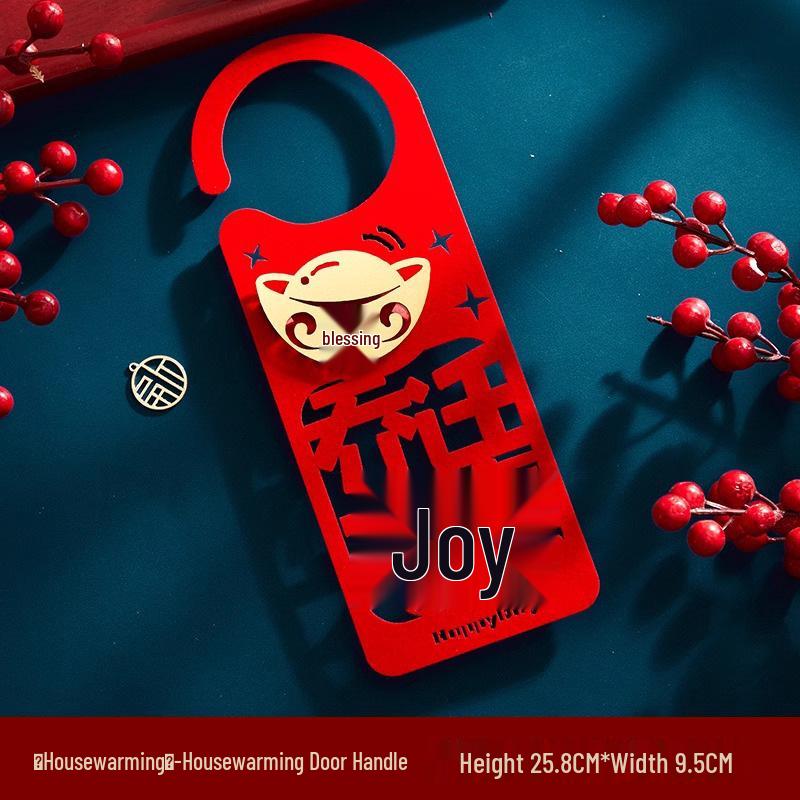 2024 Creative Housewarming Door Handle Pendant for New Home Ceremony & Wedding Décor