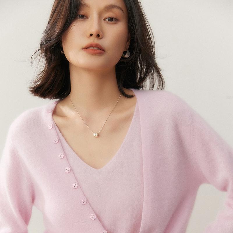 Pulover de damă Qinghe 100% Cașmir Pur - Pulover de iarnă de lux ultra moale