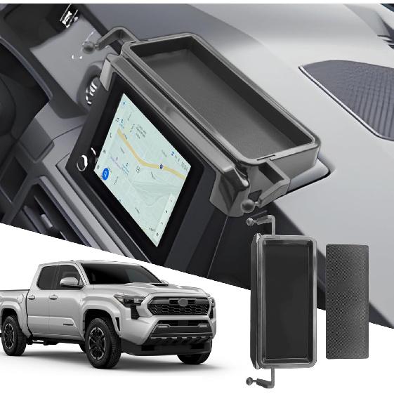 SXCY for 2024 2025 Toyota Tacoma Center Console Organizer for 2024 2025 Tacoma Dashboard Tray for 2024 2025 Tacoma Screen Back Organizer for 2025