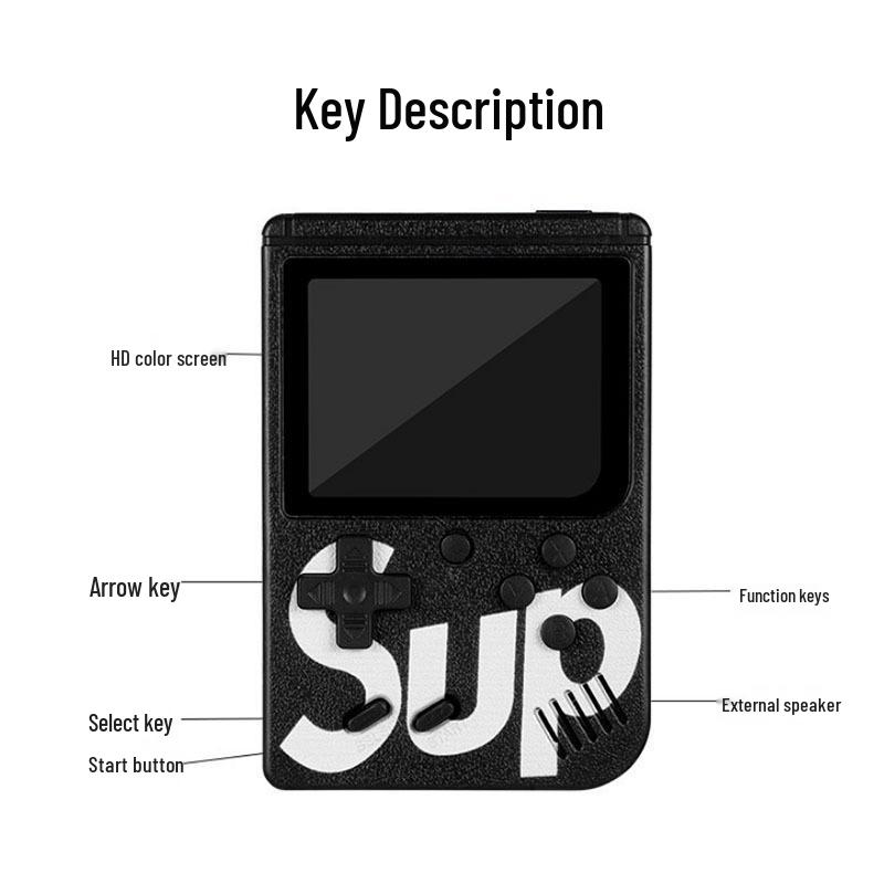 Retro Handheld Game Console: 400-In-1 Nostalgic Toy for Kids