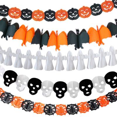 300 cm Dovleac de Halloween Păianjen Liliacul Fantomă Banner Ghirlanda Decorare pentru petrecere