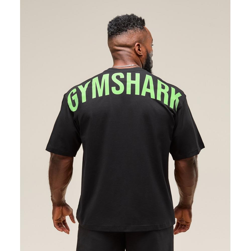 Gymshark Power T shirT Black Energy gelaTo Green A2c9e Bc8l