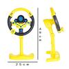 Passenger Seat Steering Wheel Toy with Music Light Kids Car Driving Simulation