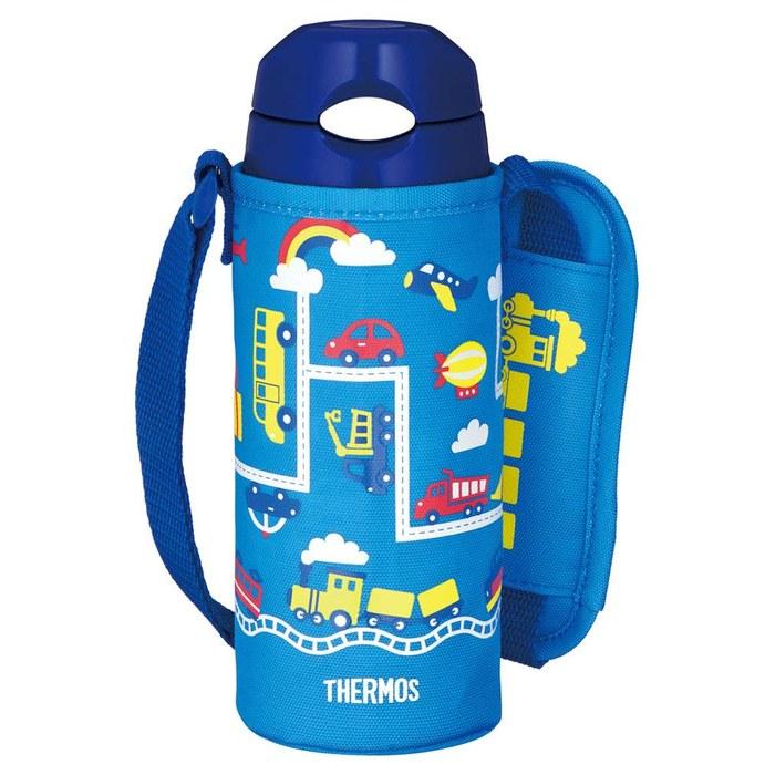 Thermos Straw Bottle 400ml Blue Navy FHL-402F BL-N