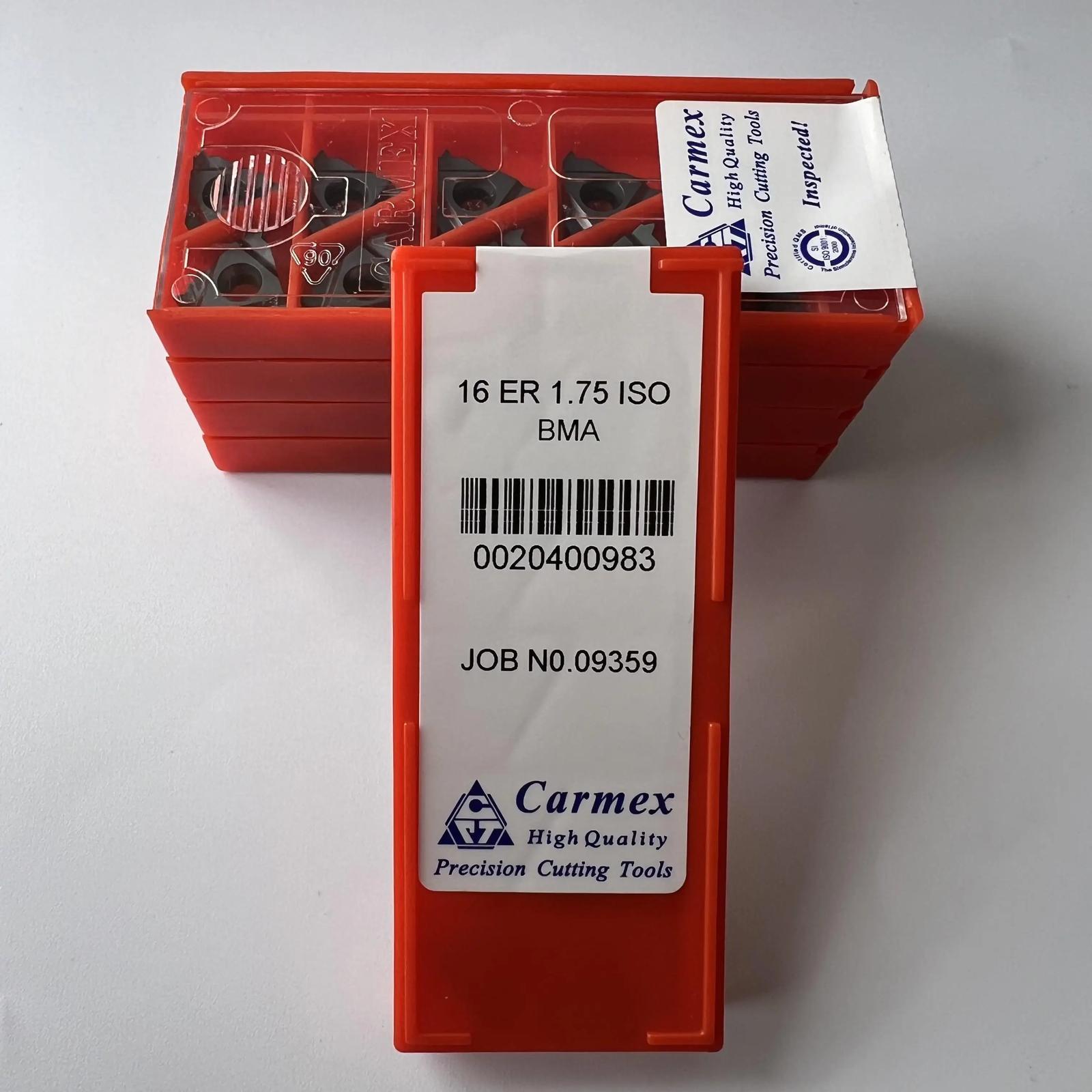 

Original / 16ER1.75ISO BMA / Industrial indexable Carbide Inserts 10 Pcs