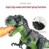 Electric Fire Spraying Dinosaur Toy with Roaring Sound Battery Operated Walking Dinosaur Toy Gift