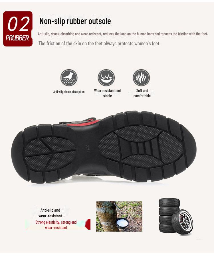 Women's Plush Leather Casual Walking Shoes 2023 - Autumn/Winter Edition for Middle-Aged & Elderly
