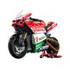 Zestaw klocków konstrukcyjnych technologia motocykl, zestaw modeli super motocykla V4, wyścigi technologiczne, zabawka edukacyjna STEM do montażu prezent dla chłopców i