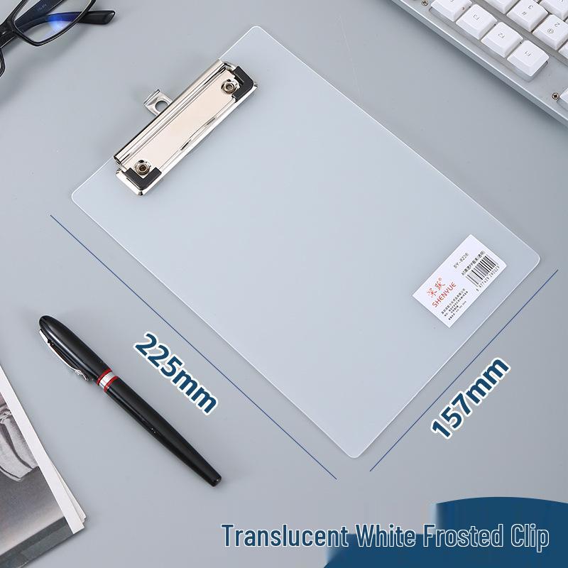 Transparent A4/A5 Document Clip & Writing Board Folder
