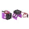 RC Car 3650 Brushless Motor Cooling Fan 540 Brushed Motor Fan with Heatsink RC AccessoryPurple