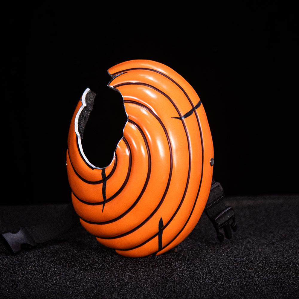 COS Naruto Tobi Resin Full Face Mask - Halloween Costume for Kids & Adults