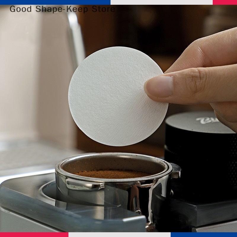 100-Pack Disposable Coffee Filter Papers, 51mm 53mm 58mm for Delonghi Breville Machines, Espresso Portafilter Puck Screen