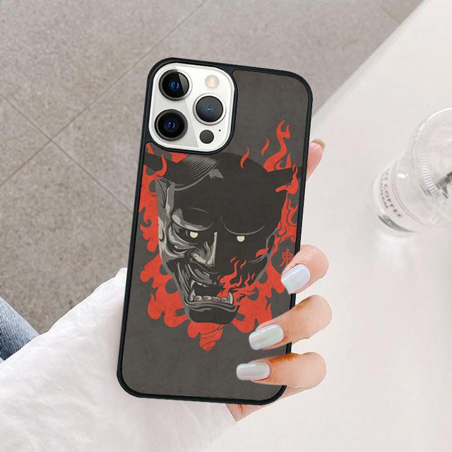 Japanese Hannya Mask Coque Shell For iPhone 17 Air 15 16 Pro Max 14 13 12 11 Pro Max Plus Phone Case Cover