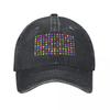 Candy Crush Grid Baseball Cap Hip Hop Fishing Hat Luxury Unisex Hat Luxury Unisex Cap Unisexs Caps Womens
