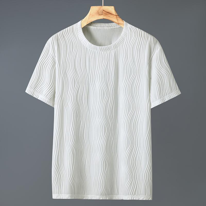 Большие размеры 4XL-11XL, черная футболка большого размера для мужчин, летние топы, модная футболка с коротким рукавом, летняя одежда 4XL(80kg-90kg) белый