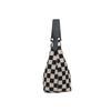 IELGY Ladies Underarm Bag Checkerboard Checkerboard Contrast Color Crescent Bag