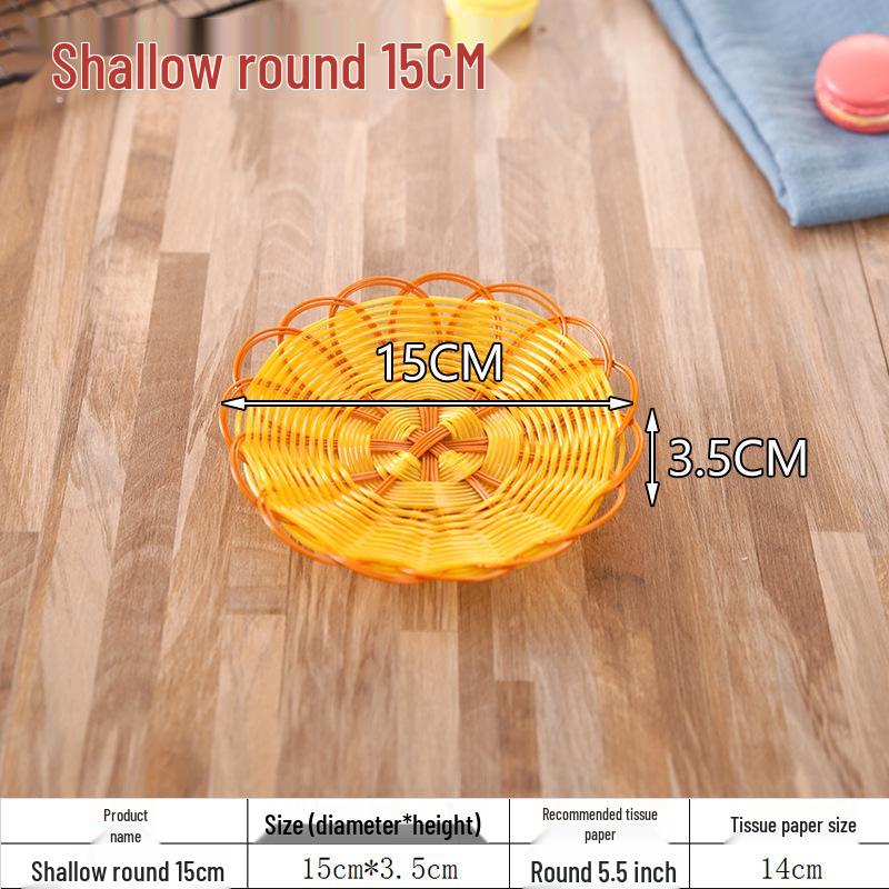 

Imitation Rattan Woven Snack and Bread Basket