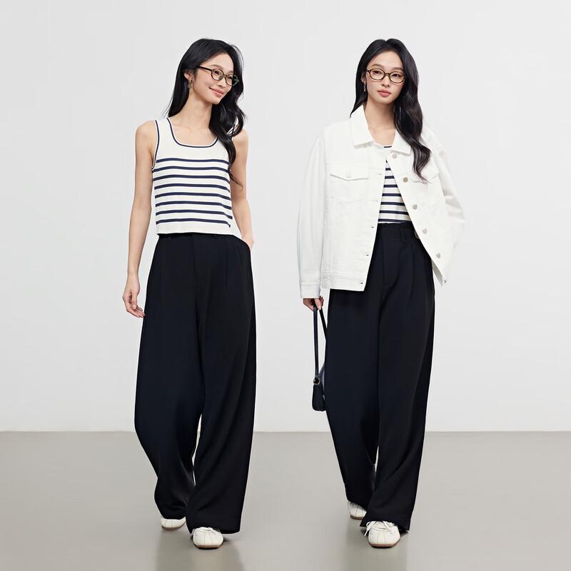 Elva' Island Women's Casual Straight-Leg Pants