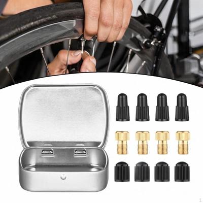 Bicycle Adapter Set Bike Tire Valve Adapters Accessories Tools Tube Pump Inflator Kit for