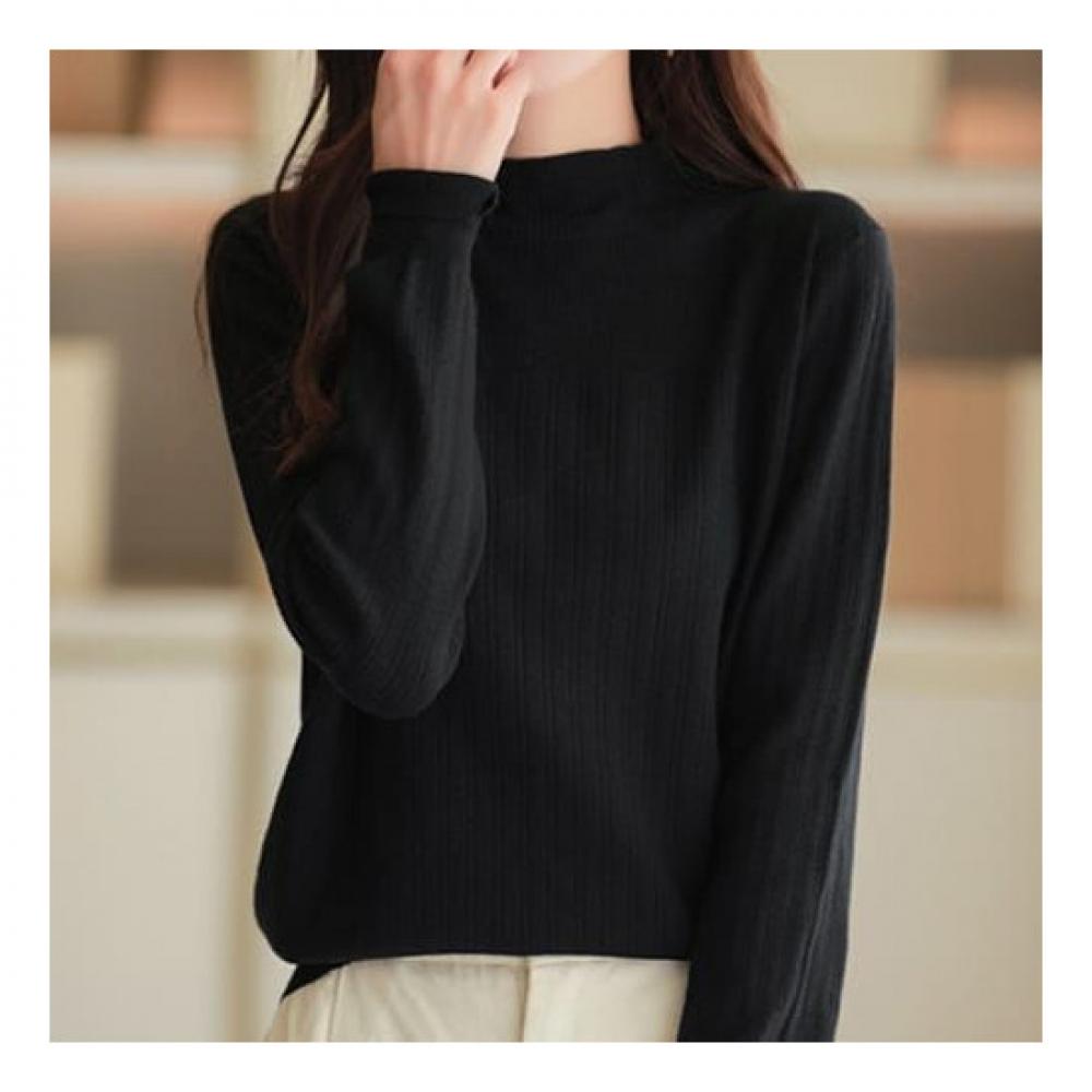 Navava Mock Neck Long Sleeve Knit Nk2387