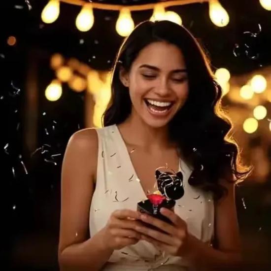 Love Rose Pop-up Surprise Gift Box Prank Middle Finger Surprise Valentine's Day Christmas Wedding Gift for Guest Home Decoration