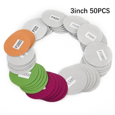 75mm Schleifscheiben Polierschleifpapier Set Wasserdicht