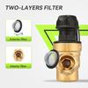 RVMATE RV Water Pressure Regulator With Adjustable Knob, Brass Lead-Free Water Pressure Reducer Kit, Adjustable Valve With Inlet Screen Filter, For