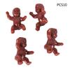 10PCS Mini Model Baby Figure Pretend for Play Ornament Hobby Collection Figurine
