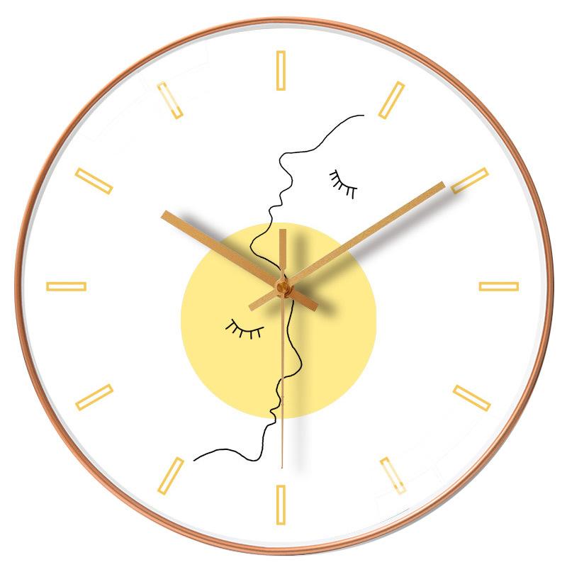 10-inch 25cm Creative Love Bird Living Room Wall Clock Simple Wall Quartz Clock Internet Celebrity Silent Clock Watch