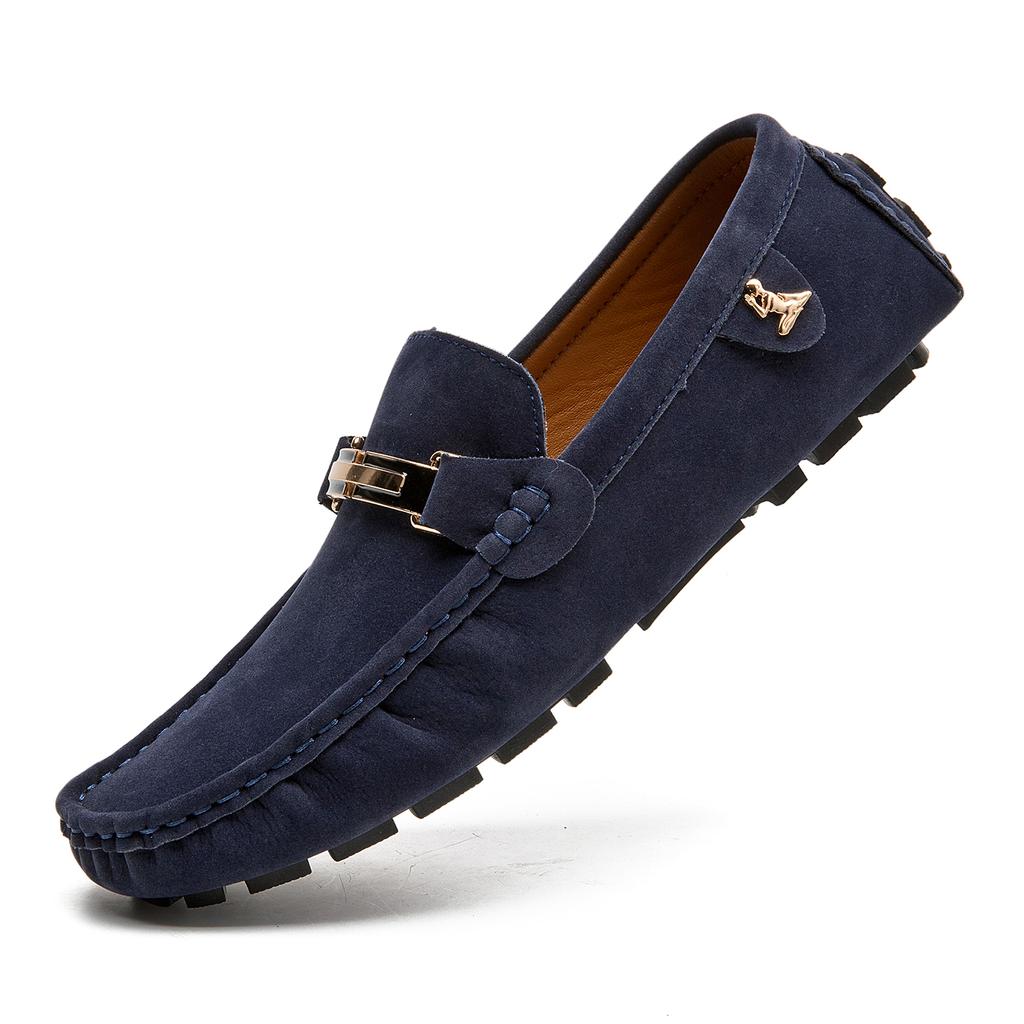 Scarpe da Uomo in Pelle Scamosciata Taglia Grande 50 Mocassini Comode Scarpe Casual Unisex Scarpe da Guida Mocassini Scarpe Piatte Calzature da Uomo