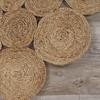 Jute Handmade Rug Round Natural Rug for Any Space Look Rustik Decor For Any Space Area