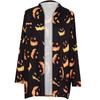 Women's Halloween Tops Casual Shirts Open Front Long Sleeve Loose Flowy Hem Cardigan Coat