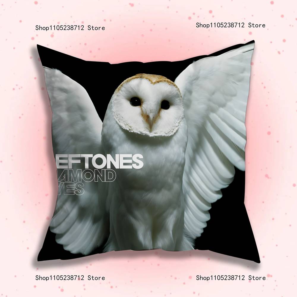 Retro Band D-Deftones Pillow Covers Cartoon Sofa Decorative Home Double-sided Printing Short Plush Cute Cushion Cover