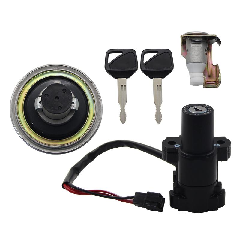 Motorcycle Key Fuel Cap Kit Ignition Switch For Honda XL125V Varadero 2001 2002-2006 35010-KPC-640 35100-KPC-640   17620-KPC-641