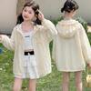 Girls' Summer 2026 Korean Style Sun Protection Jacket, Lightweight & Thin for Medium and Large Children