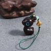 Rope Deer Car Key Chain Sandalwood Bag Pendant Mobile Phone Wood Key Chain Chinese Style Key Ring