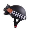 Retro Motorcycle Half Helmet, Scoop Helmet Cruising Motorcycle Helmet, Universal for All Seasons