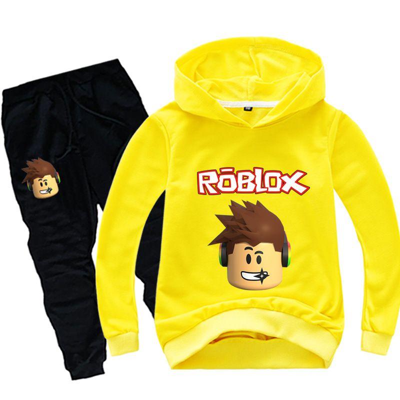 Roblox Children Hoodie Set With Printed Long Sleeve Hoodie And Comfortable Pants