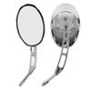 2pcs 10mm Motorcycle Rear View Side Mirror Left Right Clear Vision Universal Chrome Replacement for Suzuki
